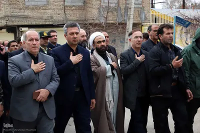 مراسم تشییع و تدفین شهید "احسان غمی تازه کندی" اولین شهید اهری جنگ رمضان در اهر