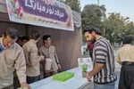 ایستگاه صلواتی به مناسبت ولادت امام حسن عسکری(ع) در ملایر‎