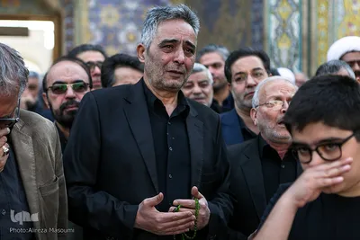 مراسم تشییع کاظم محمدزاده در حرم مطهر رضوی