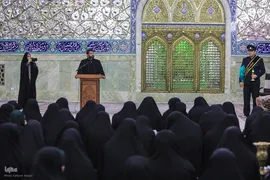 تشرف 313 خادمه حرم امام زاده صالح به قم