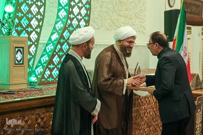 مراسم جشن ولادت امام هادی(ع) در حرم حضرت احمدبن موسی(ع)