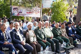 گلباران مزار شهدا در دارالرحمه شیراز