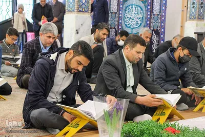 محفل جزء خوانی قرآن کریم در امامزادگان باقریه بیرجند