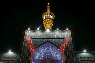 حرم مطهر رضوی در شب عید غدیر