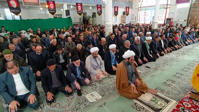 اقامه نماز جمعه بخش نیاسر شهرستان کاشان