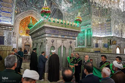زیارت ستاد بزرگداشت دهه كرامت کشور از حرم مطهر شاهچراغ(ع)