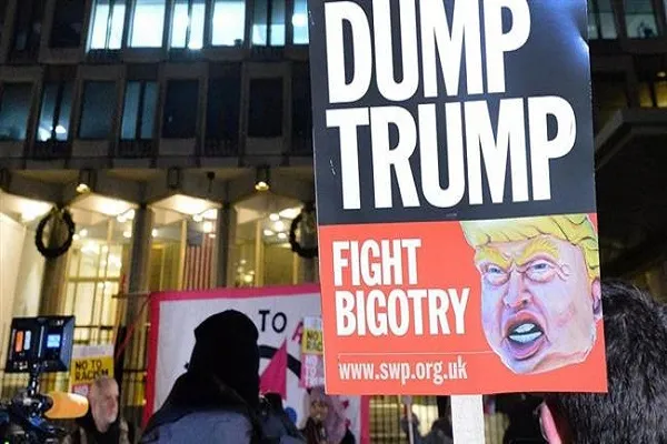 Zanga-Zangar Kin Jinin Trump A Ingila