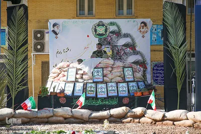 مراسم تشییع و خاکسپاری شهید گمنام در شیراز