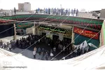 آيين سنتي سياه پوشان و برپايي خيمه عزاداري در آستانه ماه محرم - سمنان

