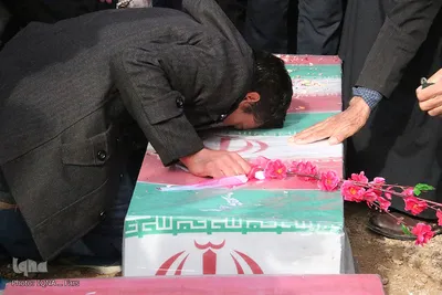 تشییع پیکر دو شهید گمنام در شهرستان بوانات فارس