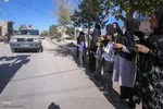 استقبال روستائیان شیراز از شهید گمنام