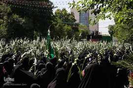 مراسم گلباران حرم مطهر رضوی در سالروز ولادت حضرت معصومه(س)