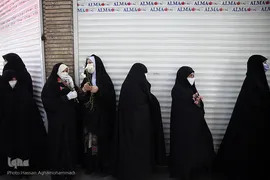 مراسم تشییع پیکر مطهر شهید مدافع حرم «جواد الله‌کرم» در محله مهرآباد جنوبی