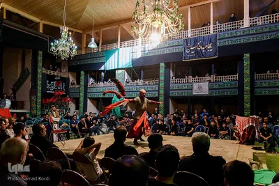 مراسم تعزیه خوانی در حسینیه اعظم برغان / البرز