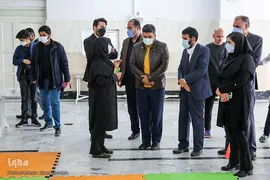 عیادت «جواد فروغی» از مددجویان آسایشگاه شهید بهشتی مشهد مقدس