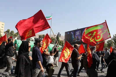 مراسم آیینی جاماندگان اربعین حسینی در شیراز