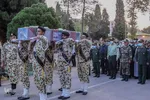 آئین وداع نیروهای مسلح شیراز با پیکر شهید عبدالله اسکندری