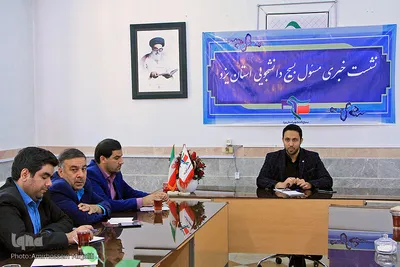 نشست خبری علی پورمیرزایی رییس بسیج دانشجویی استان یزد