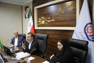 نشست خبری آقایی مدیرکل انتقال خون و حق جو مدیرکل فنی و حرفه ای استان یزد‎‎
