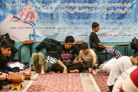 مراسم اعتکاف در مسجد جامع امام صادق (ع)