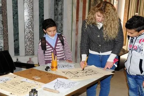 نمایش نسخ خطی قرآن در موزه دمشق