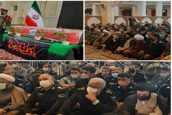 پیکر شهید رنجبر در حرم شاهچراغ(ع) تشییع شد