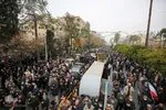 مراسم تشییع پیکرهای مطهر ۱۰ شهید گمنام دفاع مقدس در شیراز