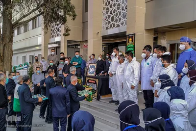 آئین قدردانی خادمیاران رضوی از کادر درمان بیمارستان مسلمین شیراز