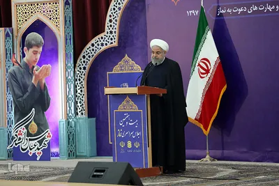 حجت الاسلام و المسلمین حسن روحانی در بیست‌ و هفتمین اجلاس سراسری نماز در دانشگاه سمنان