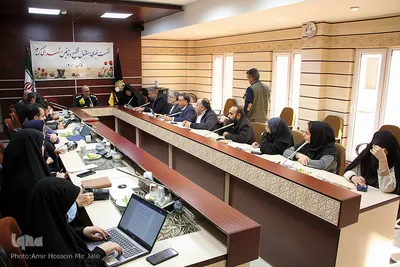 نشست خبری دبیر کمیته استقبال ، تشییع و تدفین شهدای گمانم استان یزد‎‎