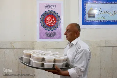 سفره افطار حضرت عبدالعظیم حسنی (ع)