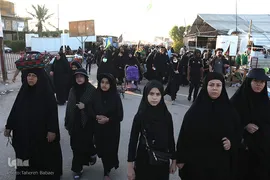 زائرین پیاده روی اربعین حسینی