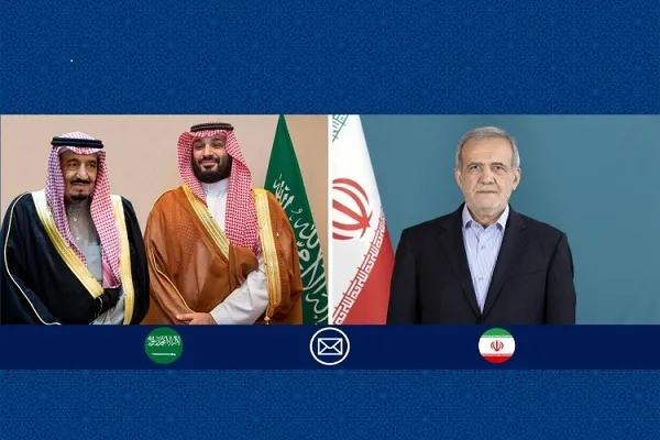 پیام تبریک پزشکیان به پادشاه و ولیعهد سعودی به مناسبت روز ملی عربستان