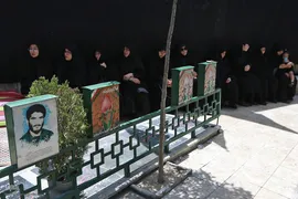 مراسم تشییع و خاکسپاری حافظ قرآن پاسدار شهید احسان ذاکری