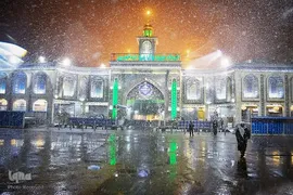 بارش برف در بین‌الحرمین