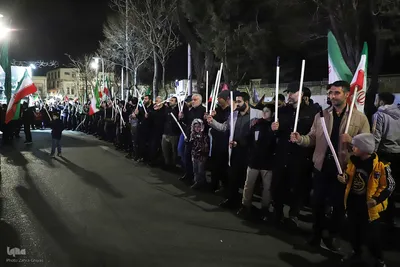 تجمع مردم انقلابی تبریز علیه دشمنان اسلام در آخرین چهارشنبه سال