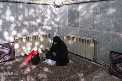 مراسم جز خوانی مجازی در امام زاده ها
