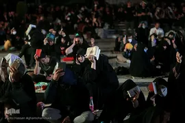 مراسم احیای شب بیست و سوم ماه مبارک رمضان، در بقعه متبرکه امامزاده سید جعفر(ع) و حمیده خاتون (س) باغ‌ فیض