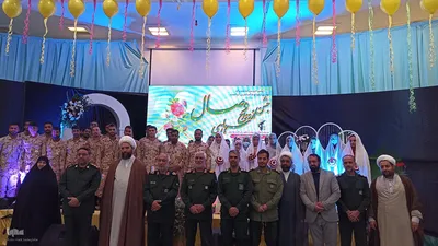 جشن ازدواج سربازان در خراسان جنوبی
