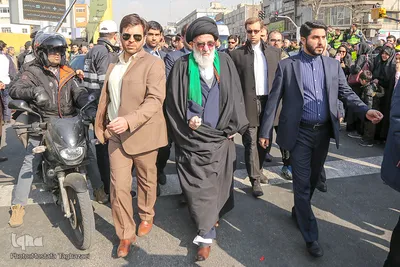 آیت الله  سید محمود هاشمی شاهرودی در راهپیمایی یوم الله ۲۲ بهمن