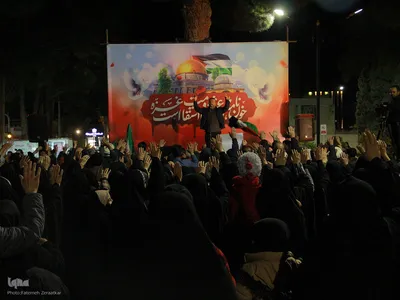 اجتماع مردمی شهر بیرجند و جشن پیروزی مردم غزه