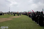 رزمایش خودرویی و زنجیره انسانی در احمدکلا