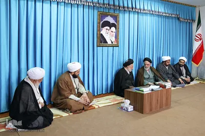 ديدار آيت الله مصباح عاملي مدير محترم حوزه علميه خراسان با آيت الله عبادي نماينده معزز ولي فقيه در خراسان جنوبي‎
