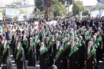 خروش دانش‌آموزان و مردم ملایر علیه سیاست‌های آمریکا و رژیم صهیونیستی در 13 آبان