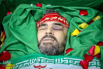 مراسم وداع با پیکر شهید صیاد خدایی