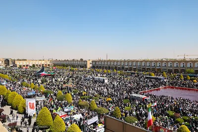 مراسم راهپیمایی روز جهانی قدس در میدان امام (ره) اصفهان