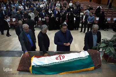 مراسم وداع با پیکر مرحوم «محمد امین قانعی راد» رئیس سابق انجمن جامعه‌شناسی ایران