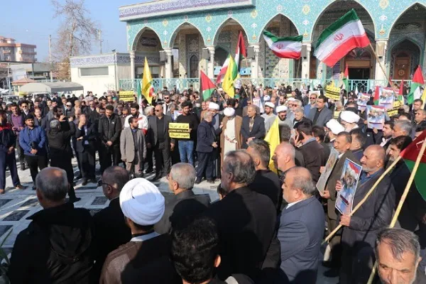 تجمع مردم گرگان در محکومیت حملات تروریستی کرمان