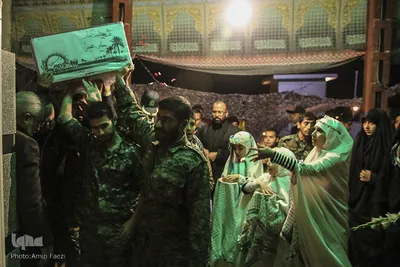 مراسم وداع با شهید گمنام در شیراز