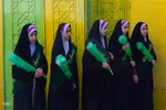 آیین استقبال از پیکر شهید گمنام در دبستان کمائی اصفهان